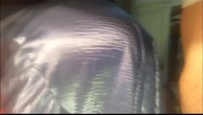 T&amp;A 253 - White Girl, Blue Satin Nightie, Red Satin Panties