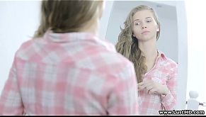 LustHD blonde Euro girlfriend making love with boyfriend 8 min