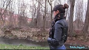 Public Agent Ejaculating in a Russian Babes Pussy