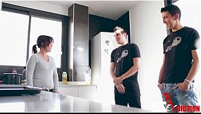 kitchen with my friend and her boyfriend. So NICE