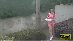 Hardfucked little subslut Cherry English hammered by master