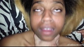 Ebony Babe Hard Orgasm