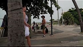 White see-through dress
