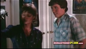 Curious retro teen spies on horny couple through a telescope 6 min