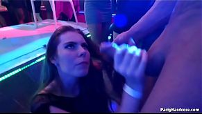 Amateur Czech slut Mariana lets 3 strippers pound on her cunt before taking a massive load on her face in PHGC 33