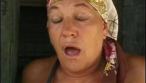 Old woman fucked in the farm of shame!