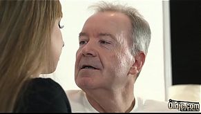 OMG My dad fucks young cleaning lady after she seduces him with his tight pussy and sexy outfit she sucks his cock and lets the daddy fuck her wet pussy hardcore on the couch