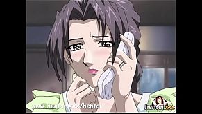 MILF slut gets fucked hard in gangbang - Hentai.xxx