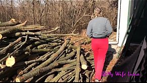 My wife is fucked at home after the walk