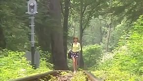 Margot, Anal Threesome in the Railway