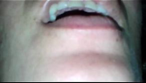 Drunk wife's eyes and mouth abuse