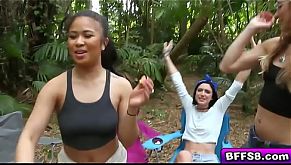 Fine young teens butt naked camp out hungry for a big cock